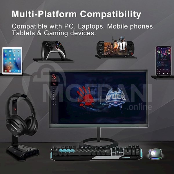 Headphones A4Tech M320 Bloody, Gaming Headset, Wireless, Bluetooth Tbilisi - photo 7