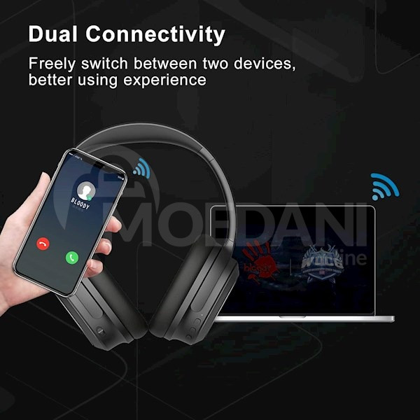 Headphones A4Tech M320 Bloody, Gaming Headset, Wireless, Bluetooth Tbilisi - photo 2