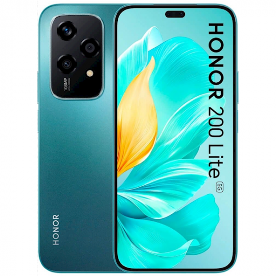 Honor 200 Lite, 8GB, 256Gb, Dual Sim, 5G, NFC, Cyan Lake Tbilisi