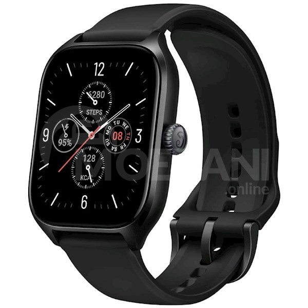 Amazfit 6972596105862 GTS 4, 1.75", Bluetooth, Wi-Fi, Waterproof, Smart Watch, Infinite Black Тбилиси - изображение 2
