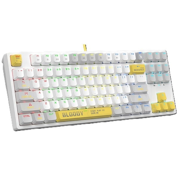 Keyboard A4Tech S87 Bloody, Wired, RGB, USB, Energy White Tbilisi - photo 2