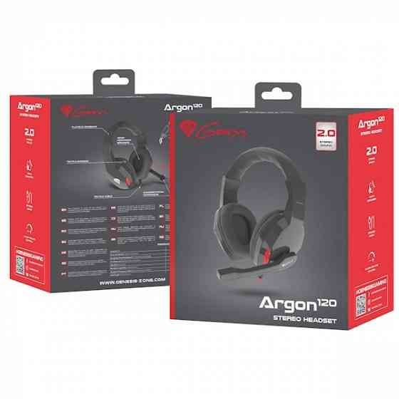 Наушники Genesis NSG-1438 Argon 120, Gaming Headset, Wired, 3.5mm Tbilisi