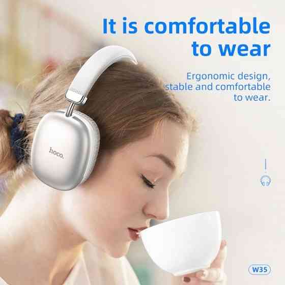 Наушники Hoco W35, Headset, Wireless, Bluetooth, Type C, 3.5mm თბილისი