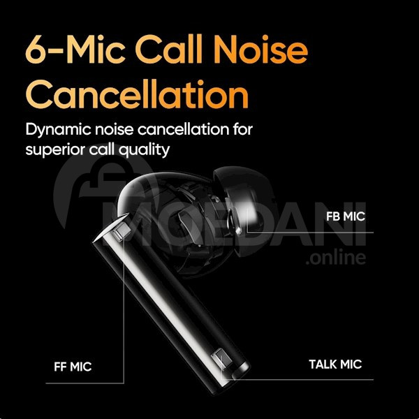 Realme Air 5 Pro Headphones, Earbuds, Wireless, Bluetooth Tbilisi - photo 8
