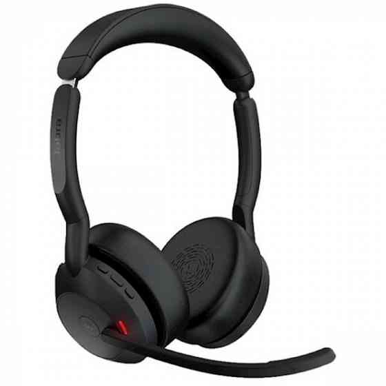 Наушники Jabra 25599-999-999 Evolve2 55, Link380a MS Stereo, Headset, Wireless, Bluetooth, USB Tbilisi