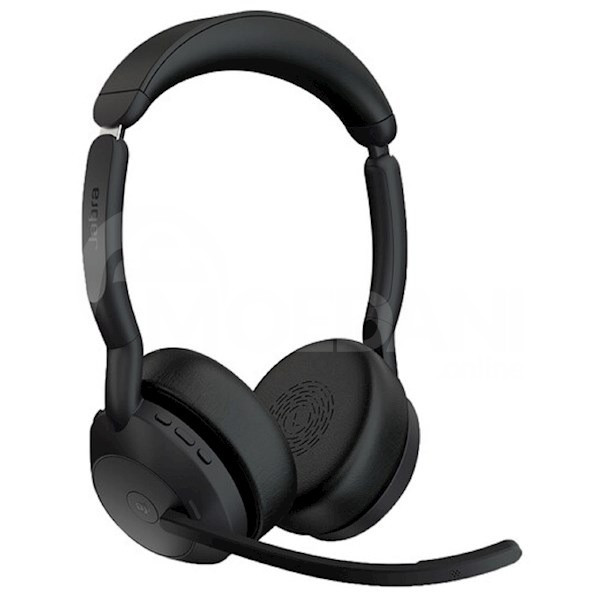 ყურსასმენები Jabra 25599-999-999 Evolve2 55, Link380a MS სტერეო, ყურსასმენი, უსადენო, Bluetooth, USB თბილისი - photo 1