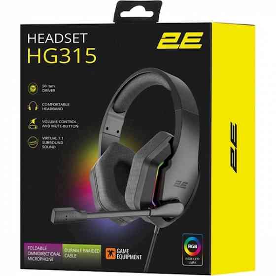 Наушники 2E Hg315 Gaming Headset, Wired, RGB, USB თბილისი