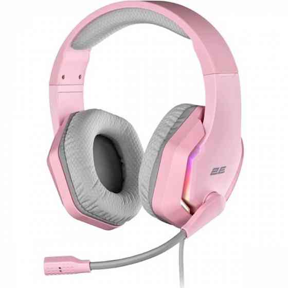 Наушники 2E Hg315 Gaming Headset, Wired, RGB, USB, Pink Тбилиси