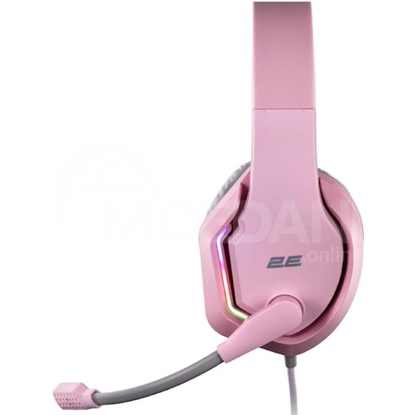 Наушники 2E Hg315 Gaming Headset, Wired, RGB, USB, Pink Тбилиси - изображение 3