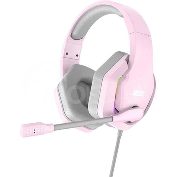 ყურსასმენები 2E Hg315 სათამაშო ყურსასმენი, სადენიანი, RGB, USB, ვარდისფერი თბილისი - photo 1