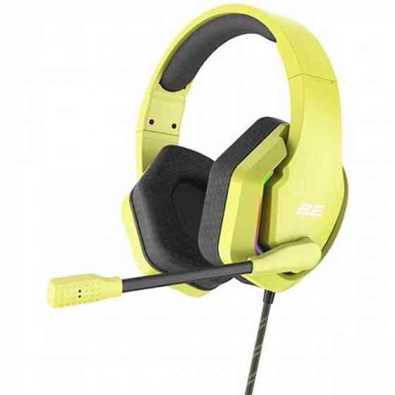 Наушники 2E Hg315 Gaming Headset, Wired, RGB, USB, Yellow Tbilisi