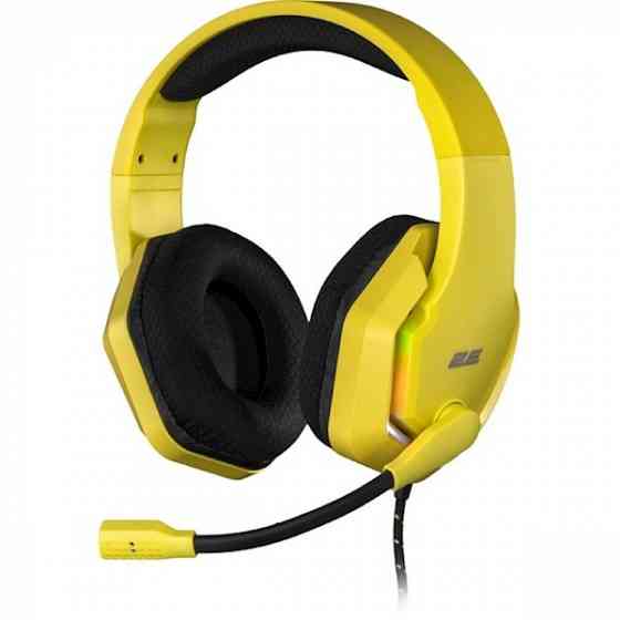 Наушники 2E Hg315 Gaming Headset, Wired, RGB, USB, Yellow თბილისი