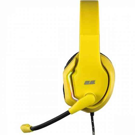 Наушники 2E Hg315 Gaming Headset, Wired, RGB, USB, Yellow თბილისი