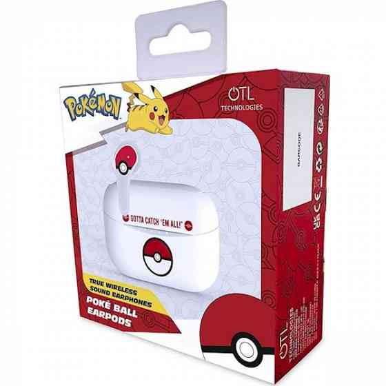 Наушники OTL Pk0860 Pokemon Poke Ball, Earbuds, Wireless, Bluetooth Tbilisi