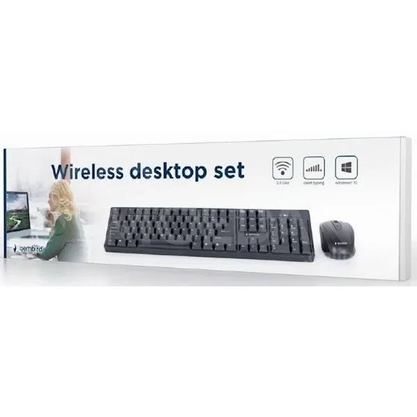 Keyboard and mouse Gembird KBS-W-01, Wireless, USB Tbilisi - photo 3