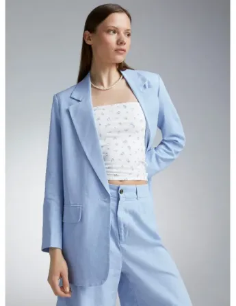 Only - Onlcaro-Lana L/S OVS LIN Blazer TLR Noos Cashmere Blue თბილისი