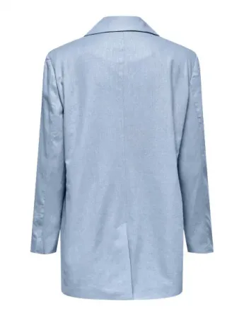 Only - Onlcaro-Lana L/S OVS LIN Blazer TLR Noos Cashmere Blue Tbilisi