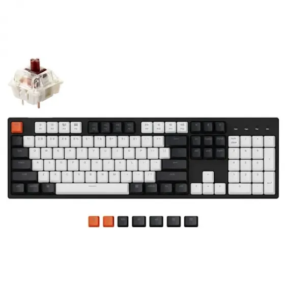 Клавиатура Keychron C2G3, Gateron G Pro Brown, Wired, USB თბილისი