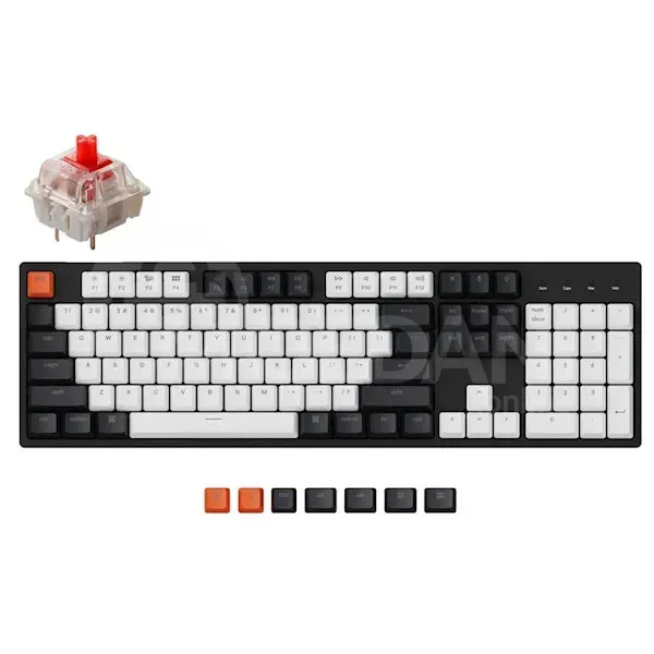 Клавиатура Keychron C2H1, Gateron G Pro Red, Wired, RGB, USB Tbilisi - photo 2