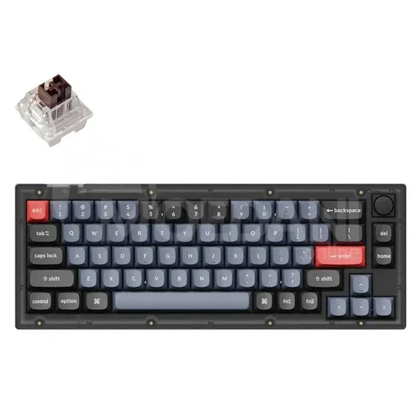 Keychron V2C3 კლავიატურა, K Pro ყავისფერი, სადენიანი, RGB, USB თბილისი - photo 2