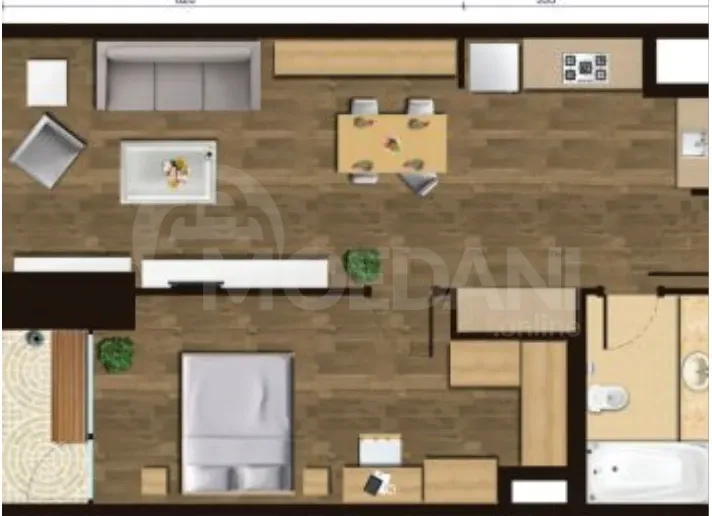 Продам 2-комн. квартиру 56м² 35/39 эт. Батуми - изображение 5