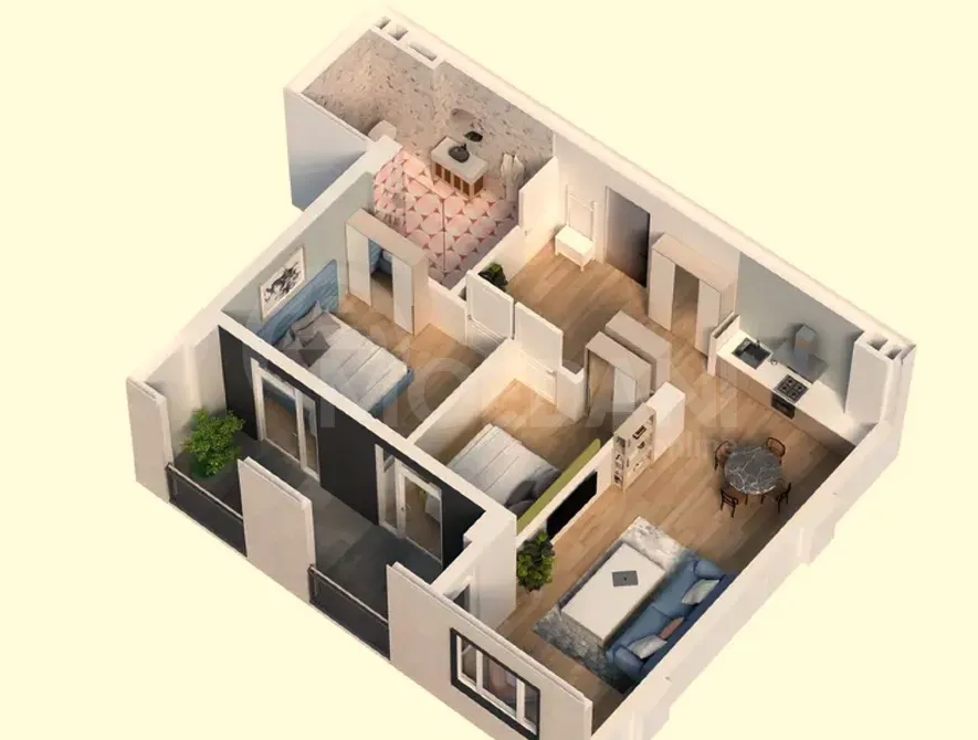 Apartments For Sale three-room 84.5м² 9/11 floor Tbilisi - photo 2