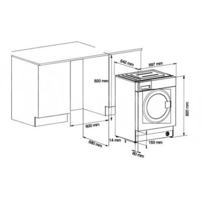 Built-in washing machine Beko 8 kg WITV 8712 X0W Nova (Built-in) Tbilisi - photo 2