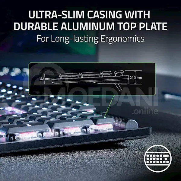 კლავიატურა Razer Rz03-04500100-R3M1 DeathStalker V2, სადენიანი, USB-C თბილისი - photo 4