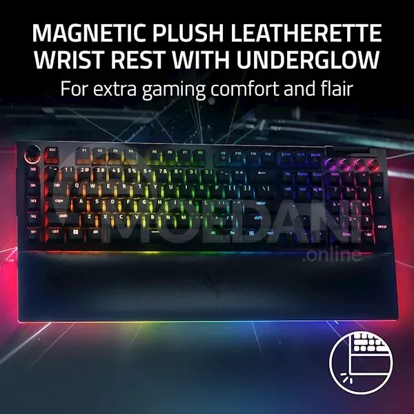 კლავიატურა Razer Rz03-04680100-R3M1 BlackWidow V4 Pro, სადენიანი, RGB, USB-C თბილისი - photo 6