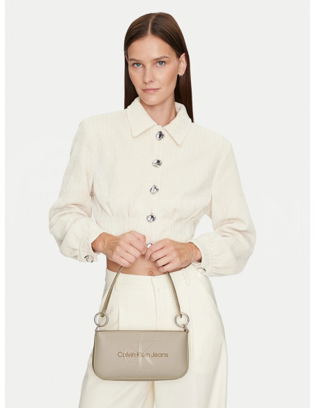 CALVIN KLEIN - СКУЛЬПТУРНАЯ ПЛЕЧЕВАЯ СУМКА 25 МОНО Тбилиси - изображение 5