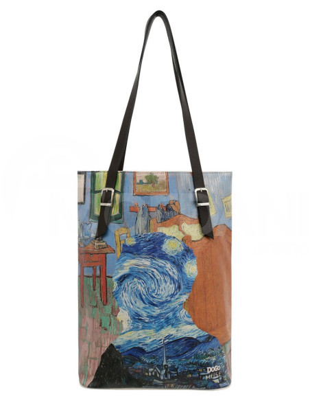 Dogo - Women Vegan Leather Blue Shoulder Bag - Vincent van Gogh Lost Mind Muse Design თბილისი - photo 1