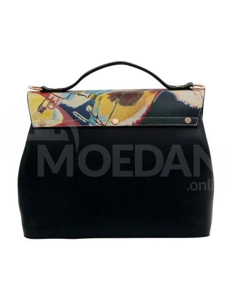 Dogo - Women Vegan Leather Black Purse - Vasily Kandinsky Cannons Muse Design Tbilisi - photo 4