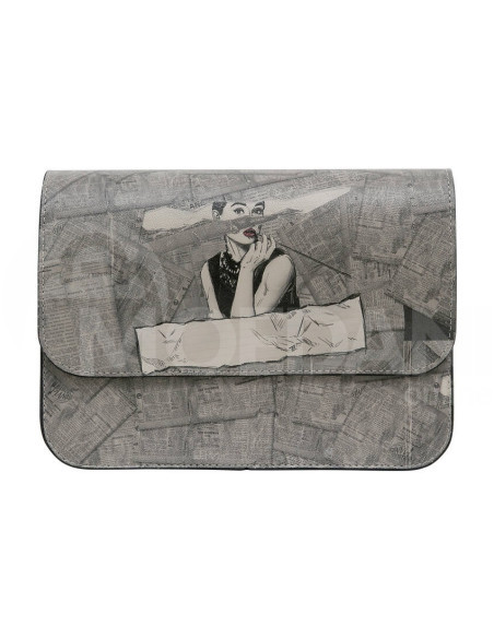 Dogo - Женская серая сумочка из веганской кожи - Дизайн Go Back to Being Yourself Тбилиси - изображение 1