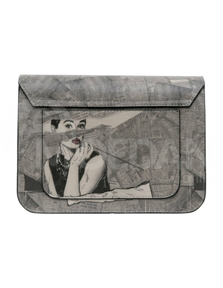 Dogo - Женская серая сумочка из веганской кожи - Дизайн Go Back to Being Yourself Тбилиси - изображение 4