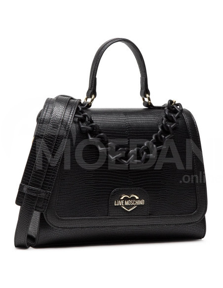 LOVE MOSCHINO - BORSA SNAKE PU NERO Tbilisi - photo 1