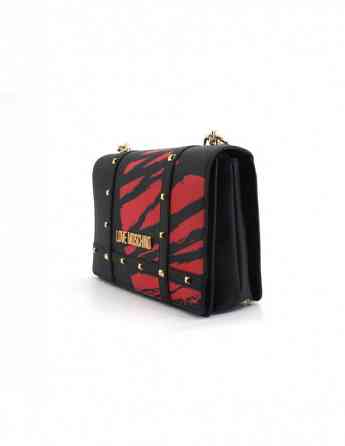 LOVE MOSCHINO - BORSA PU NERO STAMPA ROSSA თბილისი