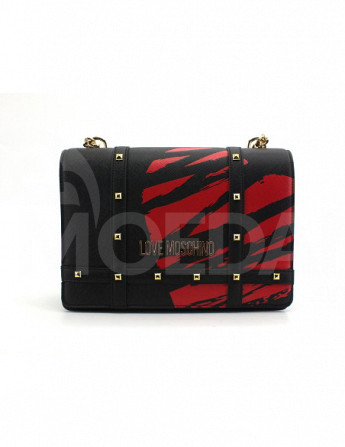 LOVE MOSCHINO - BORSA PU NERO STAMPA ROSSA თბილისი - photo 1