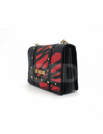 LOVE MOSCHINO - BORSA PU NERO STAMPA ROSSA თბილისი - photo 2