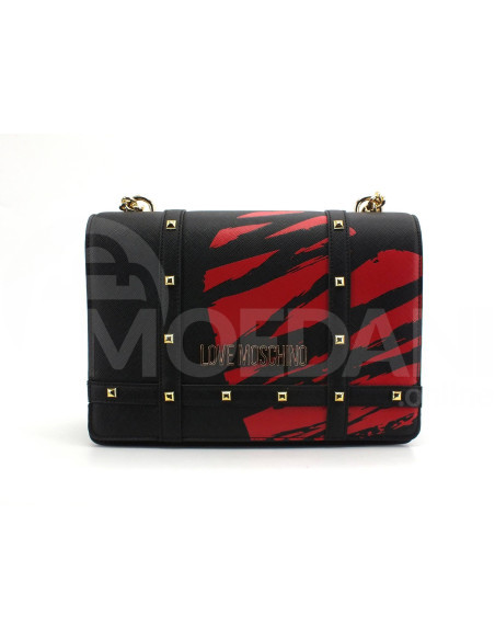 LOVE MOSCHINO - BORSA PU NERO STAMPA ROSSA Tbilisi - photo 1