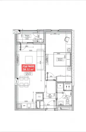 Продам 2-к. квартиру 54.32м² 5/9 эт. Тбилиси - изображение 4