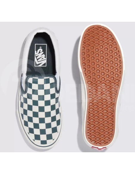 VANS - Classic Slip-On CHECKERBOARD GREEN/TRUE WHITE თბილისი - photo 4