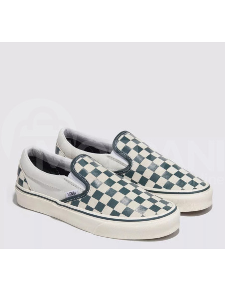 VANS - Classic Slip-On CHECKERBOARD GREEN/TRUE WHITE თბილისი - photo 1