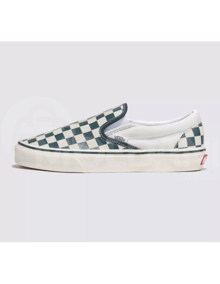 VANS - Classic Slip-On CHECKERBOARD GREEN/TRUE WHITE თბილისი - photo 6