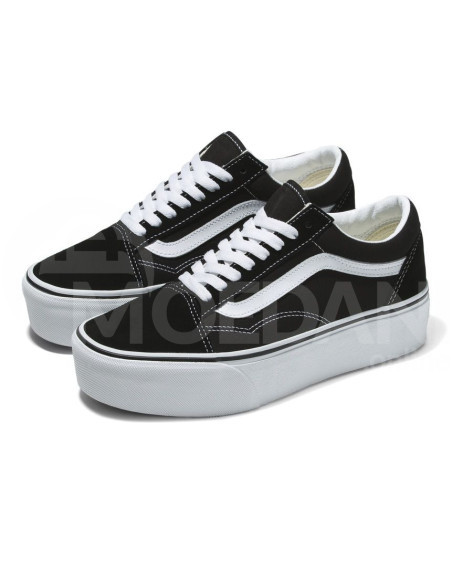 VANS - UA Old Skool Stackform SUEDE/CANVAS BLACK/TRUE WHITE თბილისი - photo 1