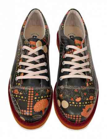 Dogo - Women Vegan Leather Black Sneakers - Dots&leaves Design Tbilisi