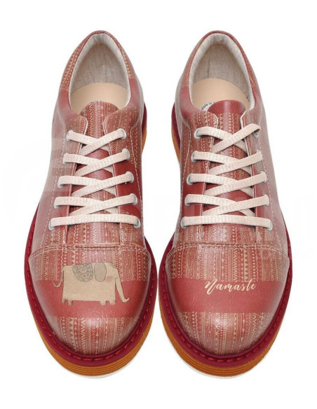 Dogo - Women Vegan Leather Pink Sneakers - Namaste Design Тбилиси - изображение 1