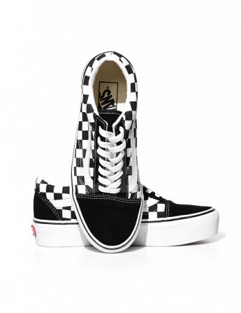 VANS - CHECKERBOARD OLD SKOOL PLATFORM SHOES Тбилиси - изображение 4