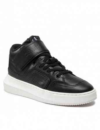 CALVIN KLEIN - CHUNKY CUPSOLE LACEUP MID LTH WN თბილისი