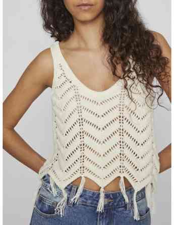VILA - VIARTLETH FRINGES S/L KNIT TOP თბილისი