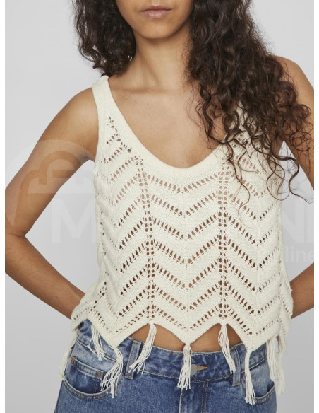 VILA - VIARTLETH FRINGES S/L KNIT TOP თბილისი - photo 5